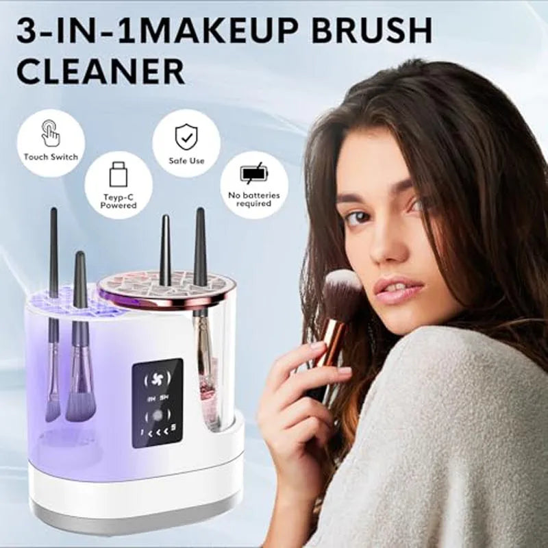 LumiSonic™ 3-in-1 Electric Makeup Brush Cleaner & Dryer